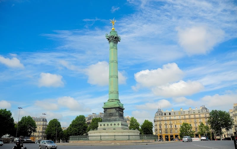 La Plaza De La Bastilla En Paris